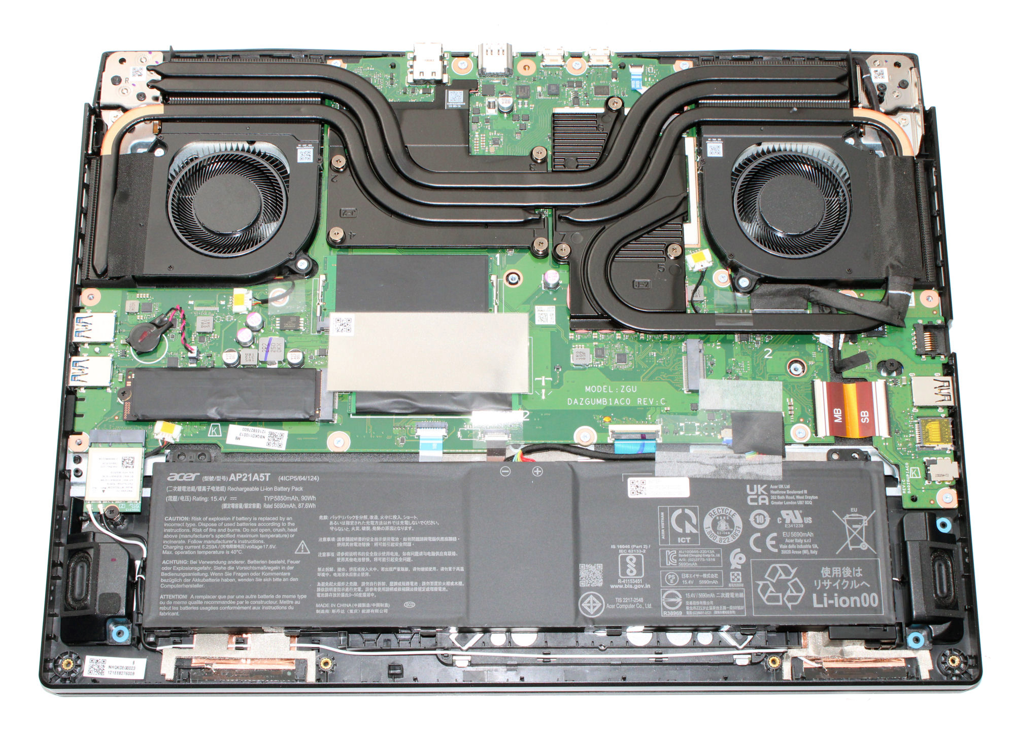 How to replace and fix Acer Nitro 16 AN16-41 AN16-42 4-Zone RGB Backlit US keyboard (Acer Nitro 16 AN16-41-R7YE)